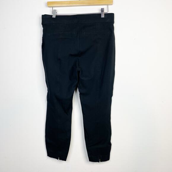 Spanx The Perfect Back Seam Black Skinny Pants Ankle Ponte Knit LP Large Petite - Picture 6 of 15